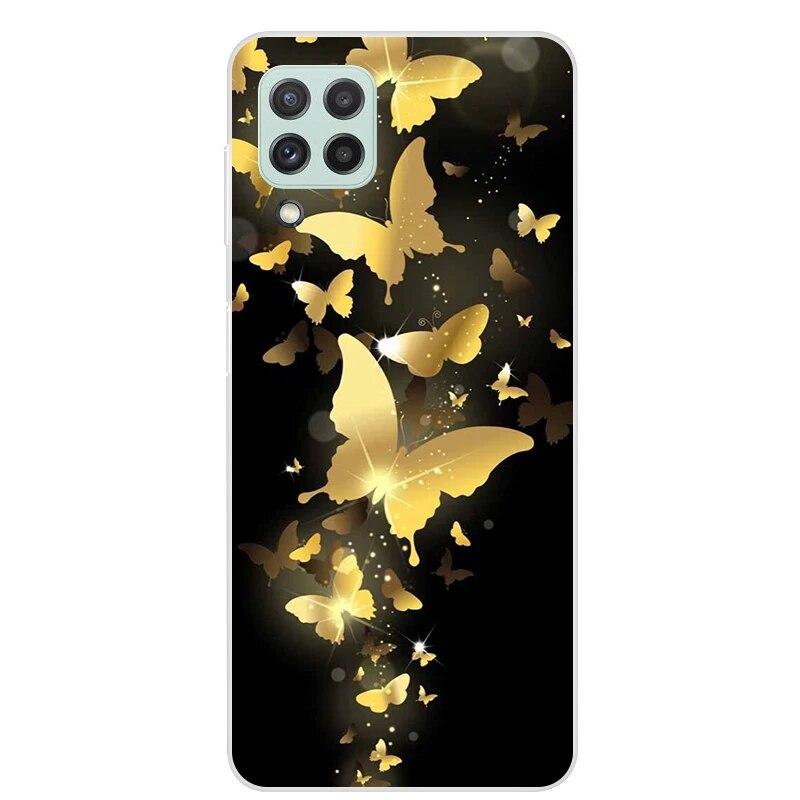 Чехол для Samsung Galaxy M22 M32 4G, задняя крышка для телефона Samsung M22, мягкий чехол для Samsung M32 4G M 22 32, черный чехол из ТПУ 6,4 дюйма