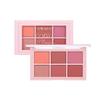 Six-color Blush Highlighter Eyeshadow All-in-one Palette Glitter Makeup Highlight Palette Pink Brighten Natural Contour Blusher