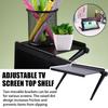 1/2PCS TV Top Shelf /Computer Screen Top Shelf Organizer Bracket Stand Adjustable Monitor Top Shelf Set Home Storage Supplies