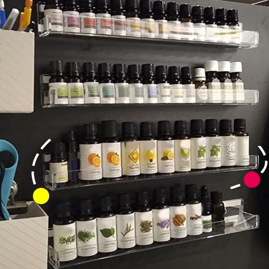 Акриловая плавающая полка, толстая, прочная, для офиса, гостиной, спальни, ванной, кухни, настенная полка для хранения, органайзер для дисплея