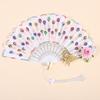 Sequin Decorated Spanish Handheld Fan Embroidered Flamenco Dance Fan New Gothic Dance Fan