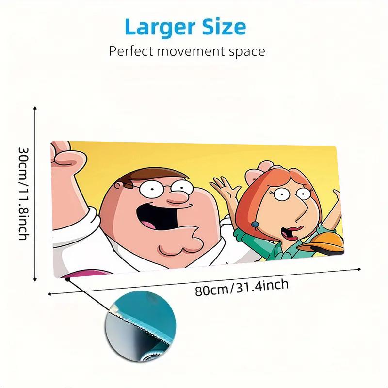 Family Guy2 Print Cushion Non-slip Laptop Tablet Big Mousepad XXL Mat Mini PC Playmat With Lock edge