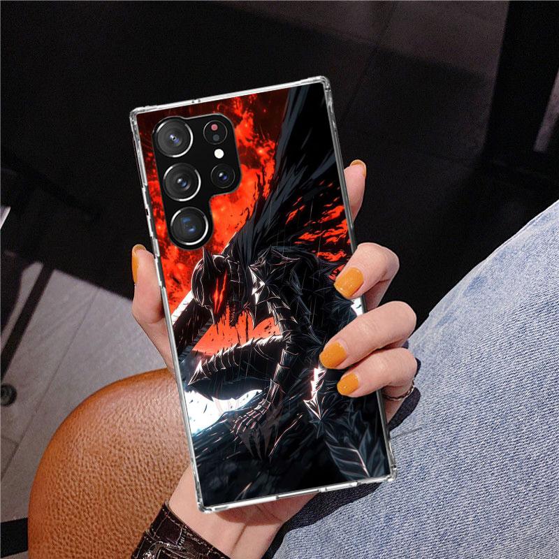 Чехол для телефона с принтом аниме G-Guts B-Berserks для Samsung Galaxy S24 S25 Edge S26 Ultra S23 S22 S21 Plus S20 FE + Персонализированный чехол