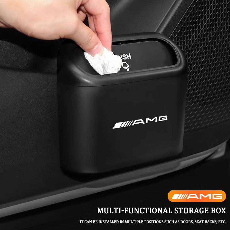 AAVP1 Car Trash Can Garbage Bin Storage Box Interior For Mercedes Benz AMG W204 W205 W203 W211 W212 W213 W201 W210 W124 W126 W140 W169