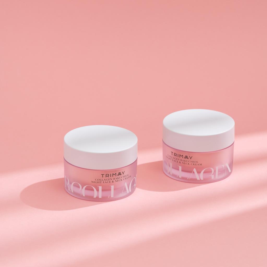 Trimay Коллагеновый ночной крем для лица и шеи Бакучиол