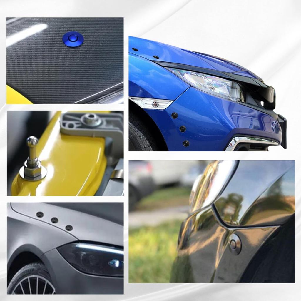 MSMint Капот Пины Быстросъемные Капот Пины Нажимного Типа Алюминиевые Универсальные Пины Капота