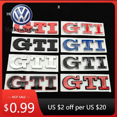 YKPSC1 2026 Горячий 3D Металлический Логотип Эмблема GTI Буквы Значок Наклейка на Задний Багажник Автомобиля для Volkswagen VW Golf 4 5 6 7 Polo MK4 MK5 MK