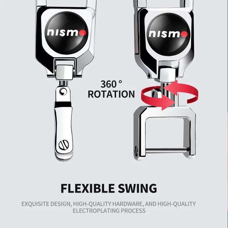 Car Key Chain Keyring Pendant Metal Keychain Holder Accessories For Nissan Nismo 350Z 370Z GTR Patrol Juke X-Trail Qashqai