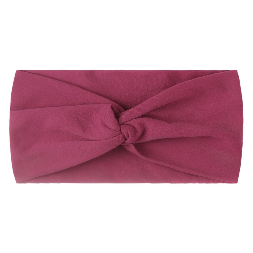 Children's Solid Color Knotted Nylon Headbands: 28 Colors Available