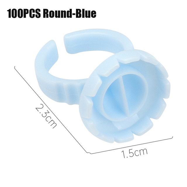 50/100Pcs Disposable Eyelash Glue Fan Cup Tattoo Pigment Eyelash Extension Tools Lash Supplies