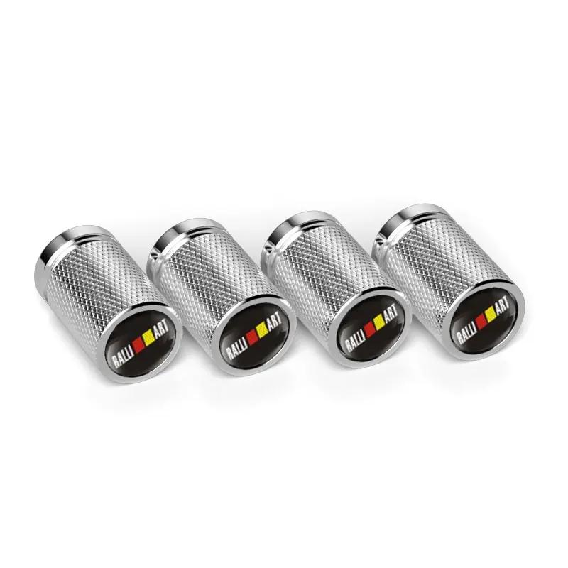 4pcs Car Styling Wheel Tire Valve Caps Covers for Mitsubishi Ralliart ASX Lancer 9 10 L200 Colt Pajero Outlander Eclipse Galant