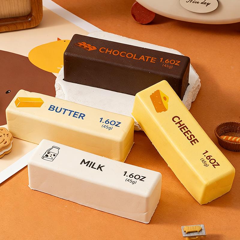 Squishy Toy Butter Cheese Stick Squishies Squeeze Toy Soft Chocolate Squishy Tabas Fidget Toy Anti Stress Toys