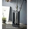 Yamazaki Slim Umbrella Stand, Black, Approx. W22 x D12 x H50cm, Tower, Removable Water Tray, 50cm Tall, Stable, Product Code: 4929