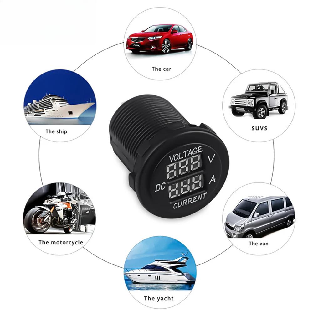 Универсальный цифровой вольтметр-амперметр постоянного тока от 9 В до 48 В 10 А, измеритель напряжения и тока, светодиодный дисплей, измерение для 12 В 24 В 36 В, электрический Je10