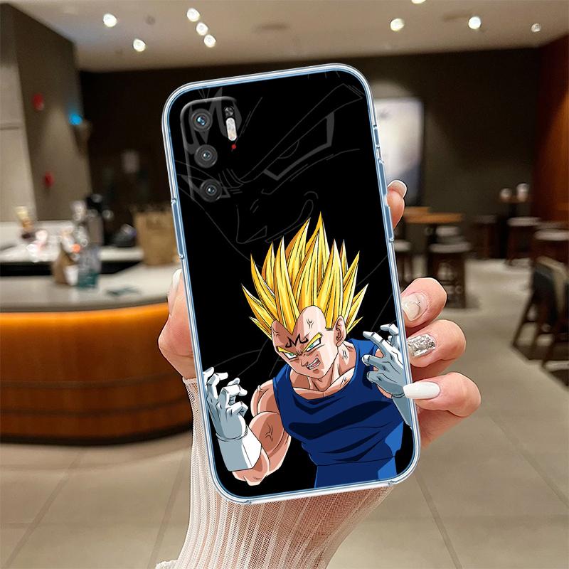 RE7 Anime Dragon Ball Vegeta Transparent Phone Case for Motorola Moto G7 G8 G9 G84 G85 G73 G24 G15 Z2 Play Power Plus