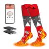 Электрические носки с подогревом, регулируемые от 40 до 70 градусов по Цельсию, приложение, оснащенное общей температурой нагрева, USB-таймером для ног, быстрым