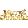 Three-dimensional Christmas Decoration Items Waterproof New Year Merry Christmas Letter Lights Perfect RED Panel