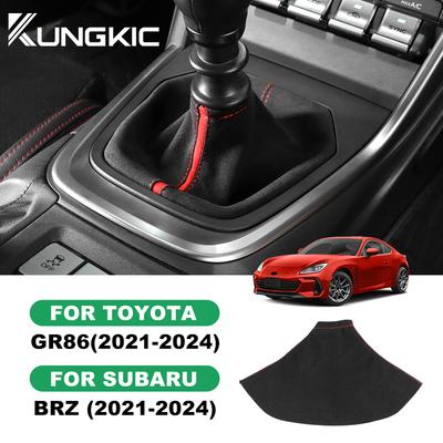 Премиальная замша для Subaru BRZ ZD8 Toyota GR86 ZN8 2024 2025 Автомобильная ручка КПП с чехлом RHD LHD Аксессуары