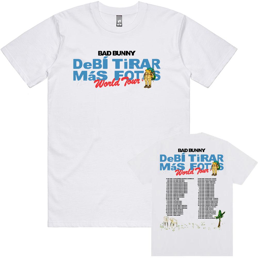 DTMF Debí Tirar Más Fotos Tour 2026 T-shirt Bad Bunny Street Style Tshirts Loose Cotton Fashion Tees Men Women Tops