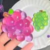 1 шт. Сжималки для снятия стресса Ручные игрушки Фрукты Виноград Игрушка Против тревожности Фруктовая Эластичная Медленно Поднимающаяся Сенсорные Аксессуары