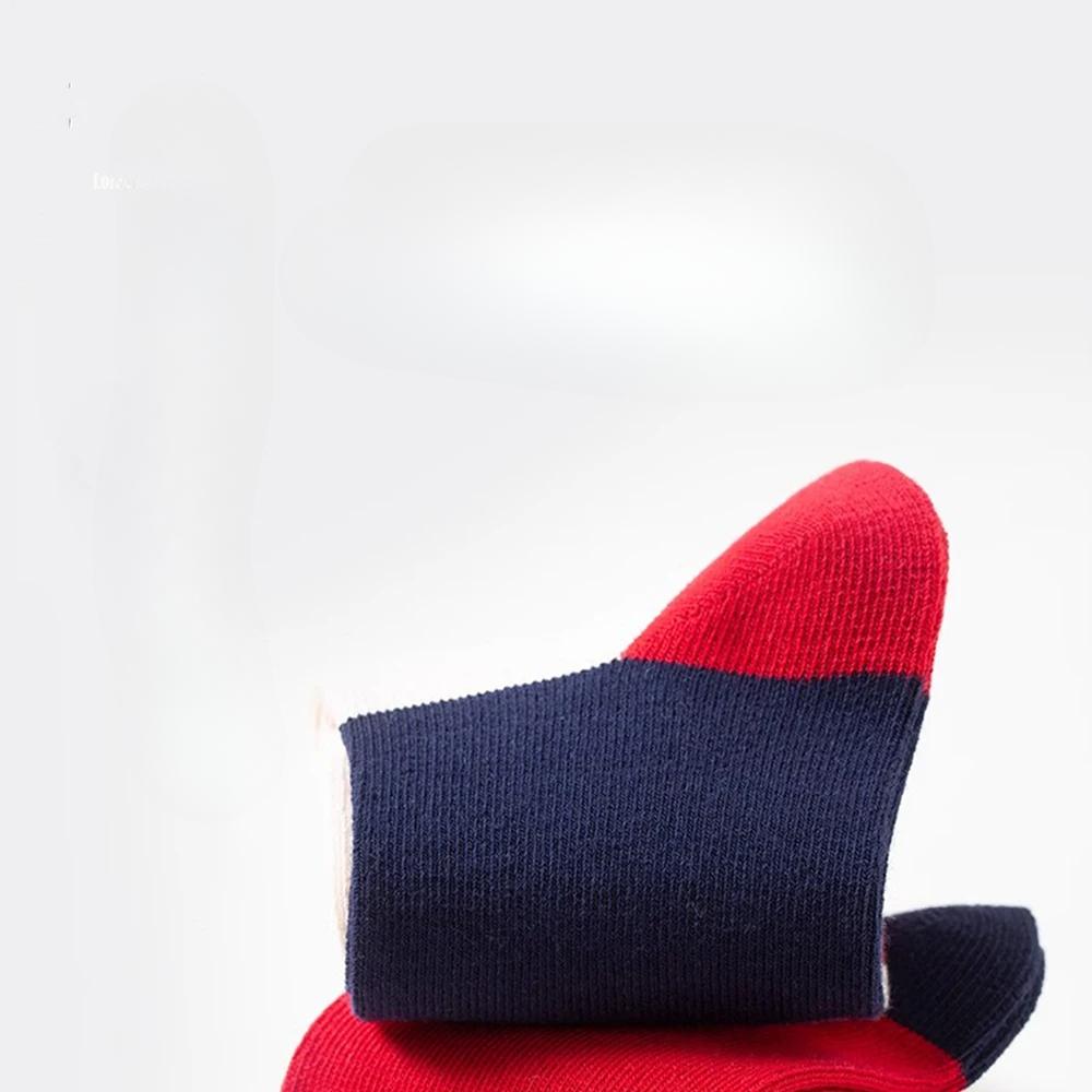 5 пар ярких цветов, носки средней длины для детей, спортивные, для школьников, весна-осень, мягкий хлопок, для малышей 1-14 лет