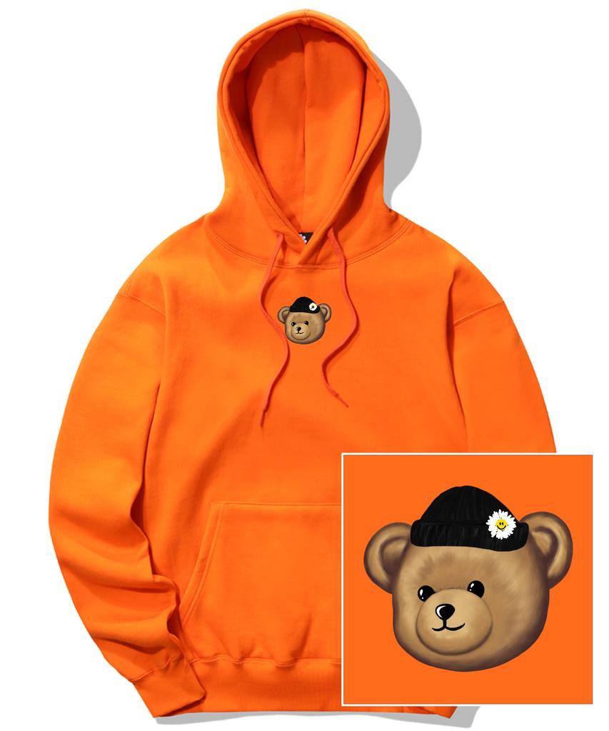 Толстовка с логотипом Beanie Bear - Оранжевая