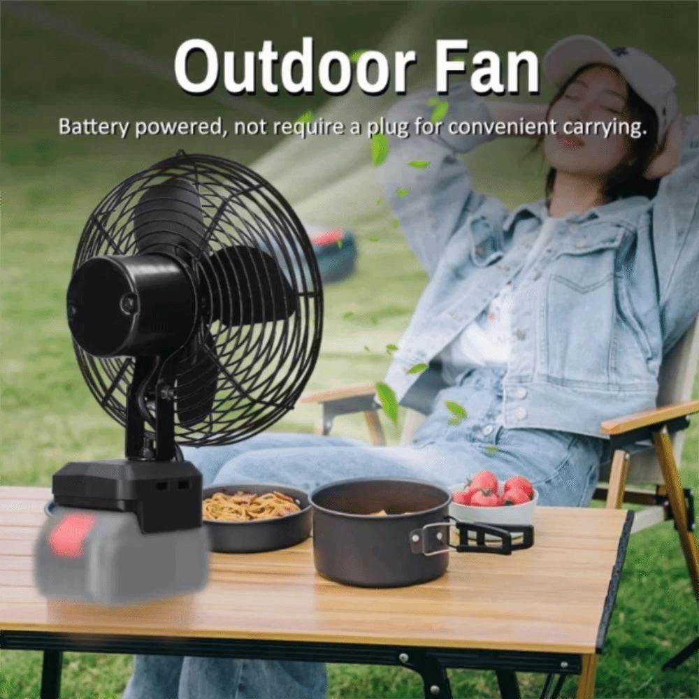 Metal Construction Rechargeable Fan Rechargeable Strong Wind Fan Compact Electric Fan  Office Use