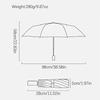 Leopard Print Gold-Rimmed Design Folding Umbrella, Luxurious Style, 8-Rib Durable Frame, Portable Travel Umbrella, Suitable for Commuting, B
