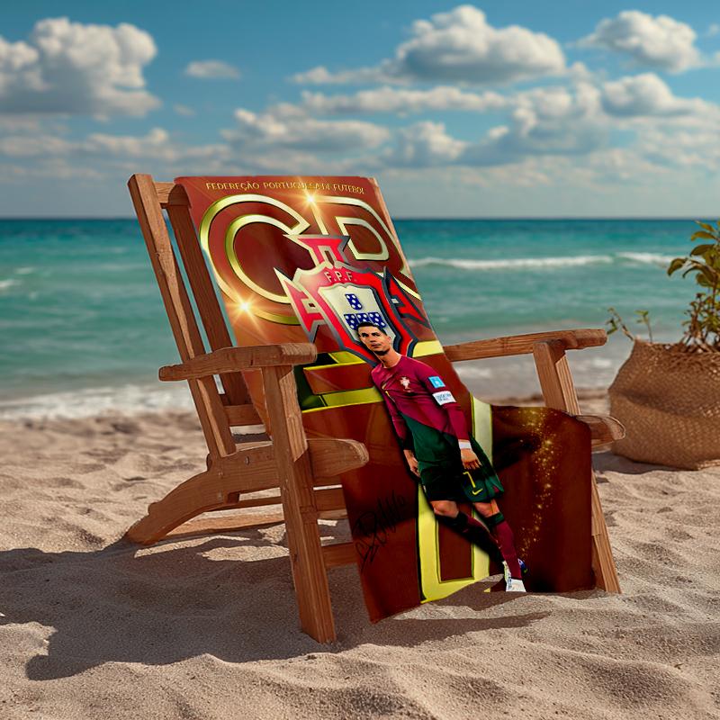 CRF 7 Fashion Beach Towel: Ideal for Summer Adventures, Soft, absorbent and quick drying, suitable for swimming and bathing