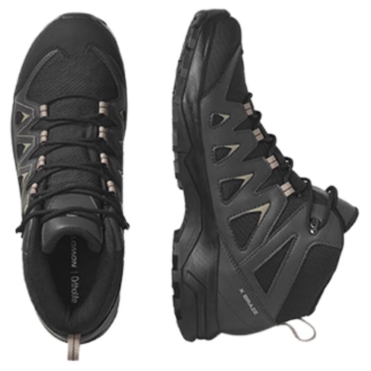 SALOMON X Braze Mid Gtx Модные уличные Нескользящие Прочные Походные Ботинки Женские Походные Ботинки Черные 471812