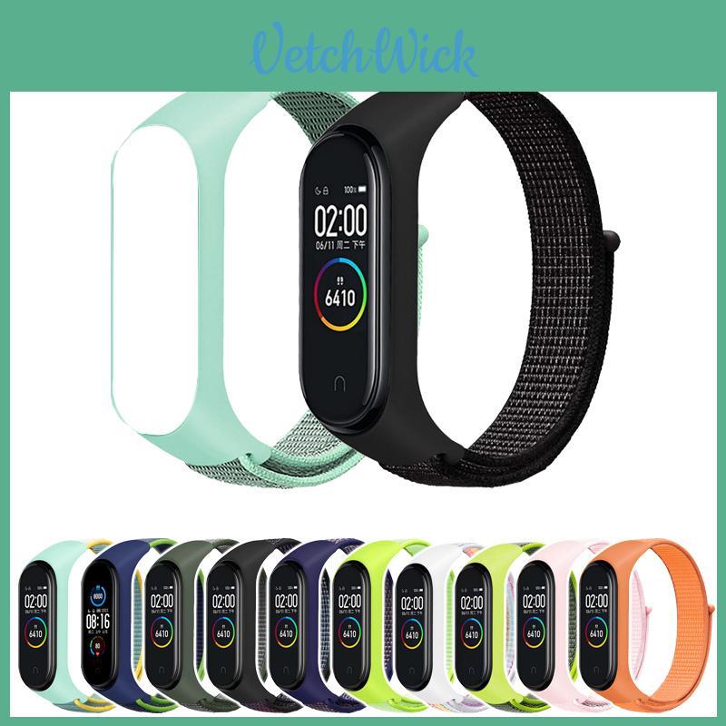 Прочный нейлоновый ремешок для Xiaomi Mi Band 3/4/5/6 Регулируемая дышащая петля Замена Легкий