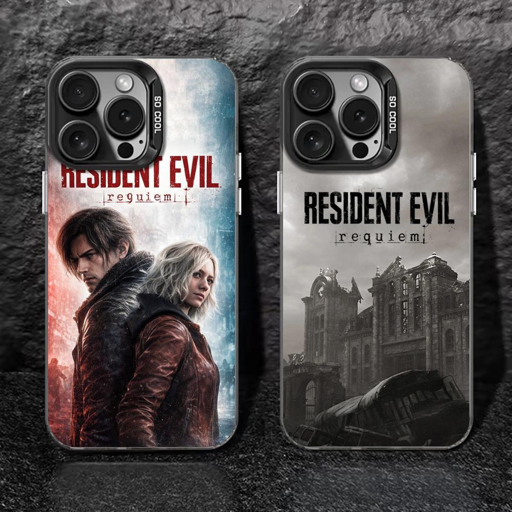 Новый чехол для телефона Resident Evil Requiem черный IMD Цветной Серебристый Подходящий чехол для iPhone 17 16 e 15 14 13 12 11 Pro Max