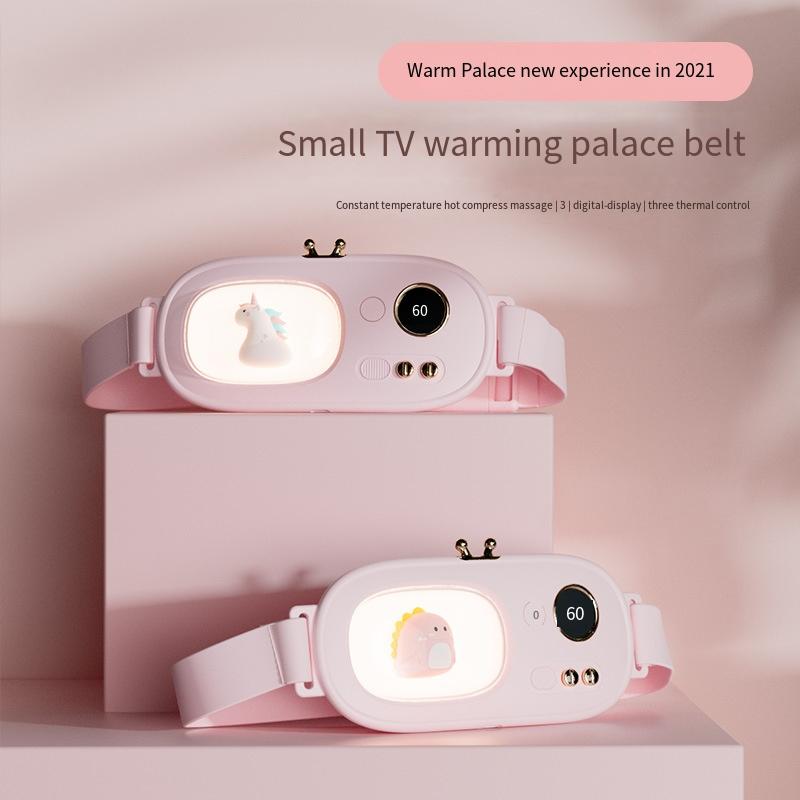 Menstrual Cramp Relief Heating Belt for Uterus, Vibrating Massage for Waist, Menstrual Pain Birthday Gift