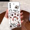 Jelly Casing For VIVO Y70S / IQOO U1 Fundas Capa Clear Silicone Soft TPU Back Cover Cute Cat Rabbit Heart Protective Case Coque