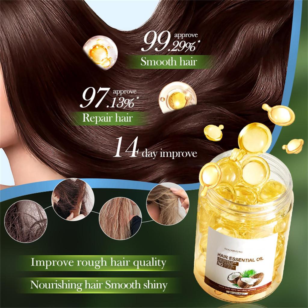 Масло Питательное Гладкое Уход За Волосами Масло Капсулы Мягкий Кондиционер 1мл