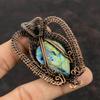Labradorite Copper Pendant Copper Wire Wrapped Jewelry Gemstone Copper Pendant Handmade Jewelry Wire Wrapped Pendant For Gift Healing Stone