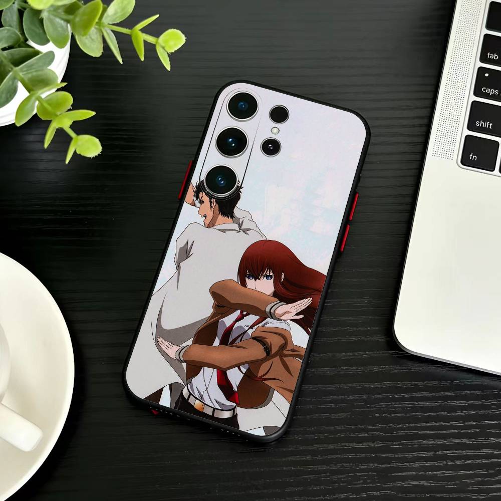 Чехол для телефона STEINS GATE F-Rintaro O-Okabe для Samsung S26,S25,S24,S23,S22,S21,S20,S30,Ultra,Plus,Fe,Note,5G Черный