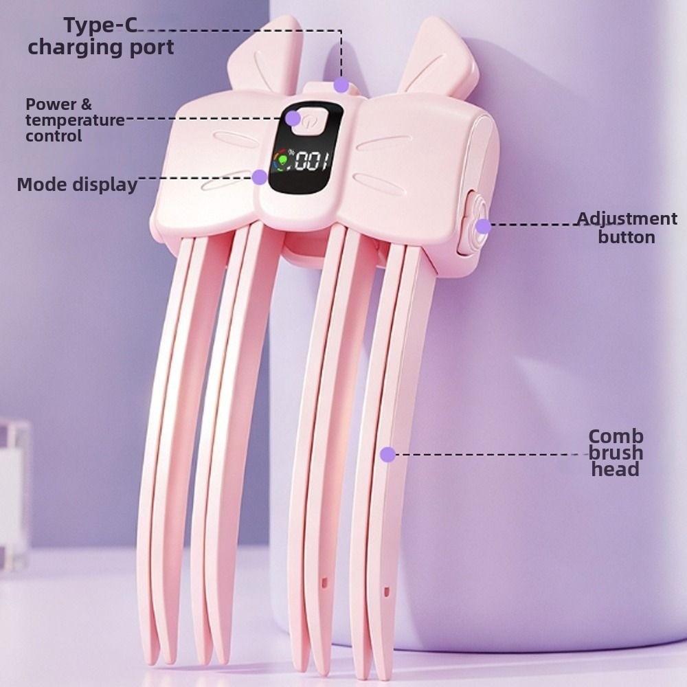 High Crown Electric Hair Clips Rechargeable Hair Roots Volumizer Heated Hairpin For Roots Volume