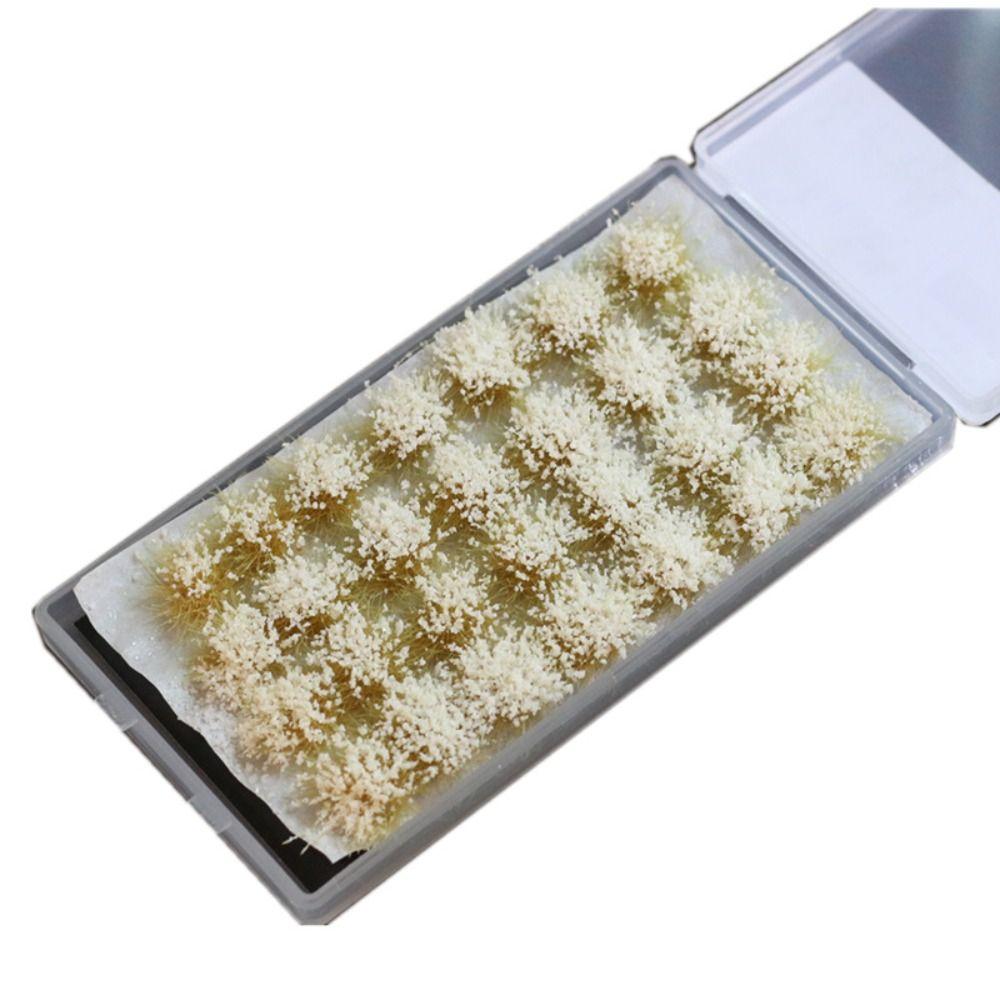 Simulation Model Miniature Snowfield Grass Bushes Resin Snow Scenery Plant Cluster