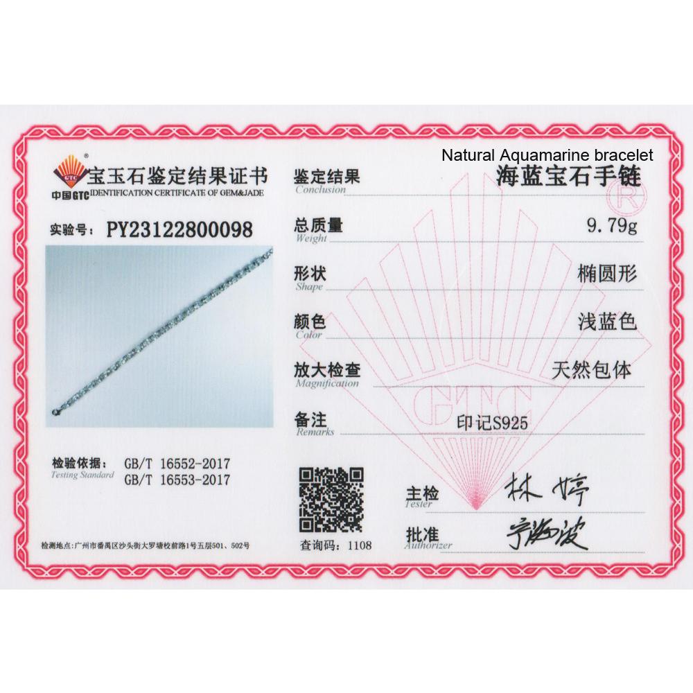 Потрясающий дизайнерский серебряный браслет для женщин и девочек, натуральный небесно-голубой топаз, камень ноября, роскошные ювелирные изделия, подарок на день рождения