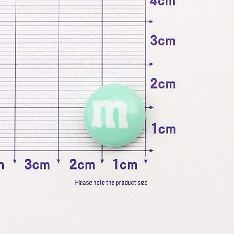 Набор для DIY из смолы с разноцветными M&M's: Чехол для телефона, Резинка для волос, Заколка для волос, Украшение, Наклейка на стакан для воды, Пенал