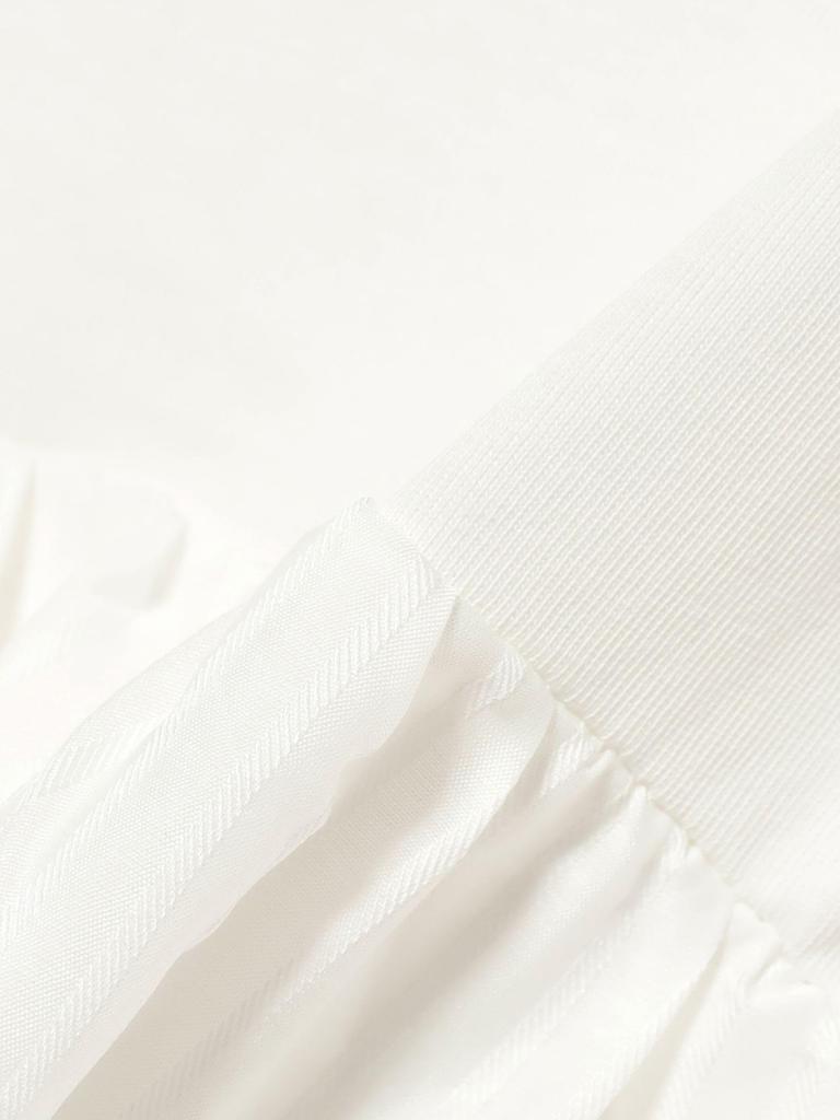 LIFE STORE by BEAMS TEE Mixed Material Ruffle Top Black Free BMING S/S Women's