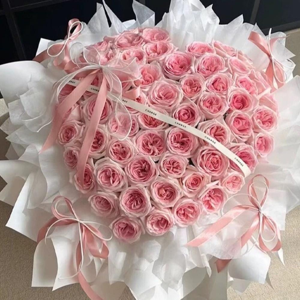 Plastic Bouquet Holder DIY Crafts 18 Years Old Flower Arrangement Stands Heart Moon Shaped Flower Wreath Frame Home Decor