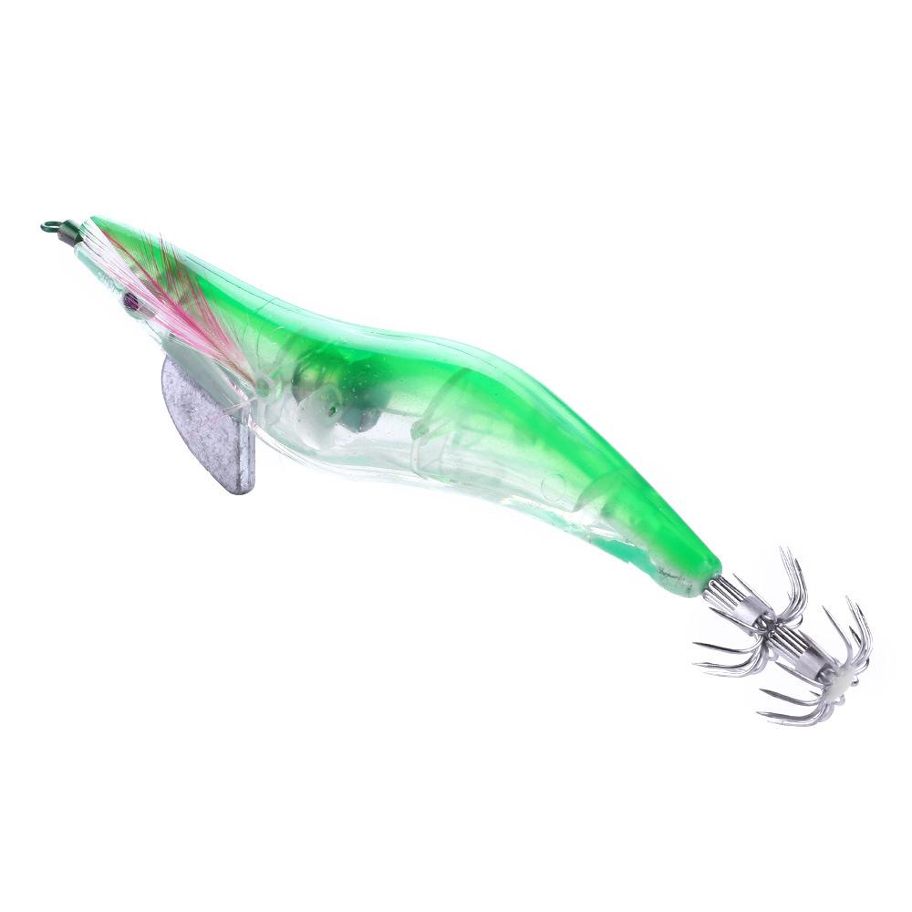 Электронная коробка для креветок, светящаяся поддельная приманка в виде креветок-кальмаров, оптовая продажа, 2,5/3,0/3,5, светящаяся приманка для рыбалки в виде креветок, деревянная креветка