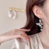 Женские серьги-бабочки в элегантном дизайне «легкая роскошь», инкрустированные цирконами, длинные, модные и универсальные, нишевый дизайн