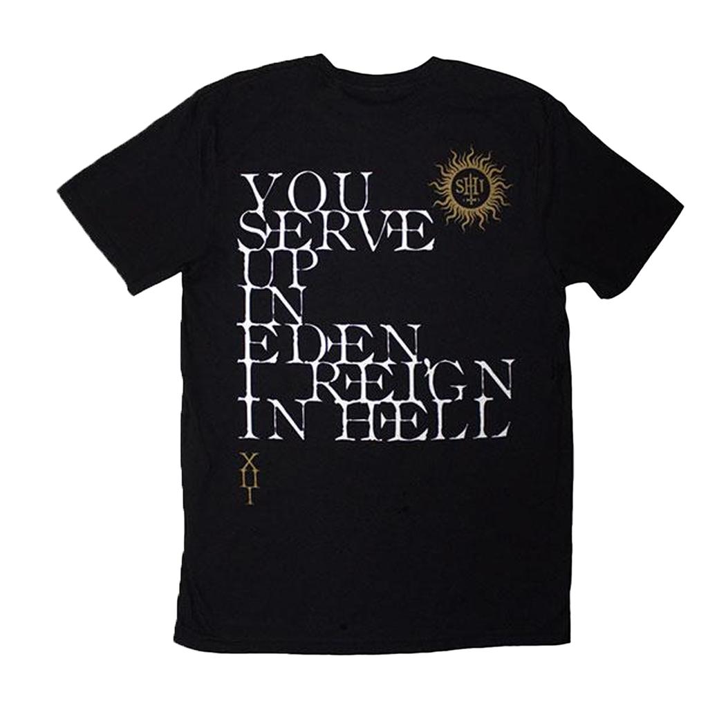 Behemoth Unisex Adult The Shit Ov God Reign In Hell Back Print T-Shirt