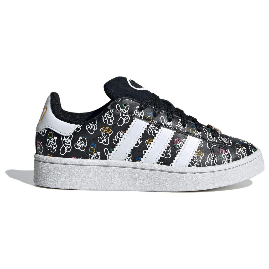 James Jarvis X Adidas Campus 00s J Allover Characters Kids Sneakers Black Core-Black Cloud-White ID9861