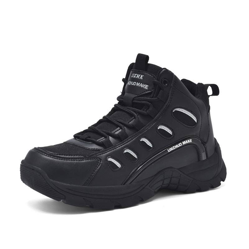 New Outdoor Training Boots Men High Top Hiking Shoes Autumn Winter Travel Hiking Sneaker Anti slip Wear-Resistant Casual Shoes