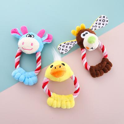 Мультяшные игрушки для кошек и собак, Прочная хлопковая веревка для прорезывания зубов, Супермягкие зажимы для лап, Зоотовары, Интерактивный реквизит для тренировок