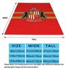 1PC Sunderland Afc Patterned Flannel Blanket Suitable For All Seasons For Home Decor Warmth And Comfort Gifts Holiday Present